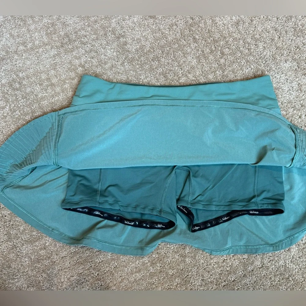 lululemon athletica Teal Play Off The Pleats Skirt